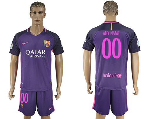 Barcelona Personalized Away Soccer Club Jersey Barcelona Personalized Away Soccer Club Jersey