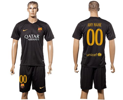 Barcelona Personalized Black Soccer Club Jersey