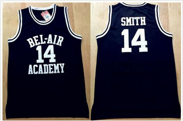 Bel-Air Academy #14 Smith Black Stitched Basketball Jersey Bel-Air Academy #14 Smith Black Stitched Basketball Jersey