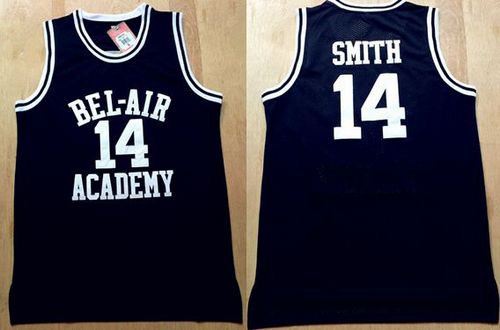 Bel-Air Academy #14 Smith Black Stitched Basketball Jersey Bel-Air Academy #14 Smith Black Stitched Basketball Jersey