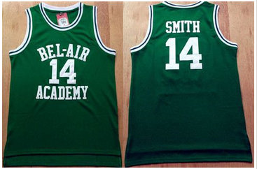 Bel-Air Academy #14 Smith Green Stitched Basketball Jersey Bel-Air Academy #14 Smith Green Stitched Basketball Jersey