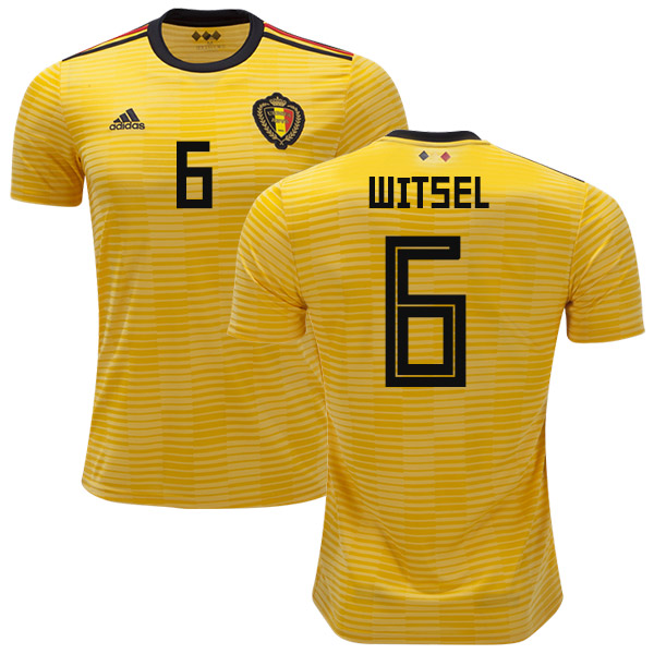 Belgium #6 Witsel Away Soccer Country Jersey Belgium #6 Witsel Away Soccer Country Jersey