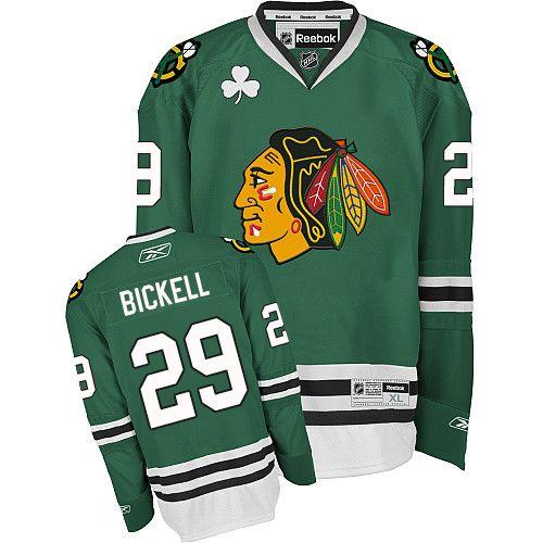 Youth Blackhawks #29 Bryan Bickell Green Stitched NHL Jersey Youth Blackhawks #29 Bryan Bickell Green Stitched NHL Jersey