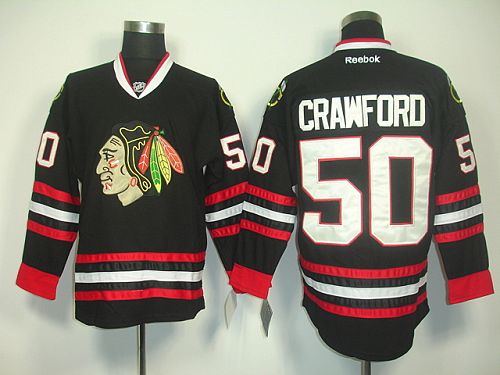 Youth Blackhawks #50 Corey Crawford Black Stitched NHL Jersey Youth Blackhawks #50 Corey Crawford Black Stitched NHL Jersey