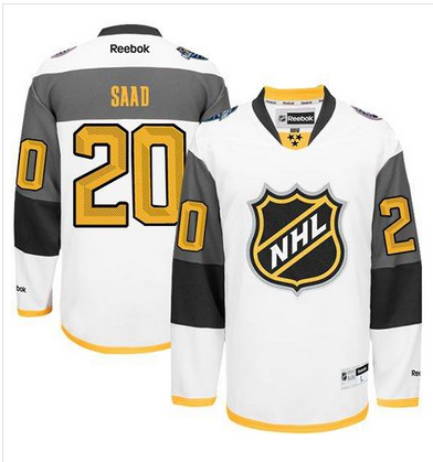 Blue Jackets #20 Brandon Saad White 2016 All Star Stitched NHL Jersey