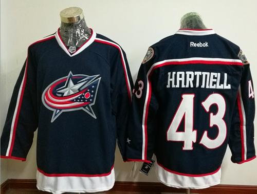 Blue Jackets #43 Scott Hartnell Navy Blue Home Stitched NHL Jersey Blue Jackets #43 Scott Hartnell Navy Blue Home Stitched NHL Jersey