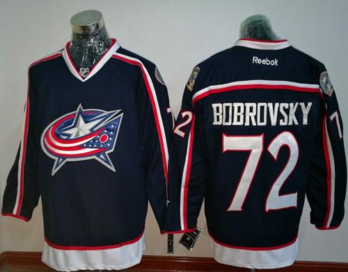Blue Jackets #72 Sergei Bobrovsky Navy Blue Home Stitched NHL Jersey Blue Jackets #72 Sergei Bobrovsky Navy Blue Home Stitched NHL Jersey