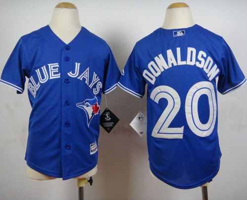 Blue Jays #20 Josh Donaldson Blue Cool Base Stitched Youth MLB Jersey Blue Jays #20 Josh Donaldson Blue Cool Base Stitched Youth MLB Jersey
