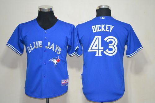 Blue Jays #43 R.A. Dickey Blue New Cool Base Stitched Youth MLB Jersey Blue Jays #43 R.A. Dickey Blue New Cool Base Stitched Youth MLB Jersey
