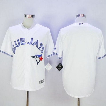 Blue Jays Blank White New Cool Base Stitched MLB Jersey