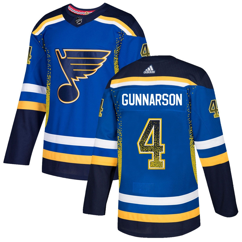 Blues 4 Carl Gunnarson Royal Drift Fashion Adidas Jersey Blues 4 Carl Gunnarson Royal Drift Fashion Adidas Jersey