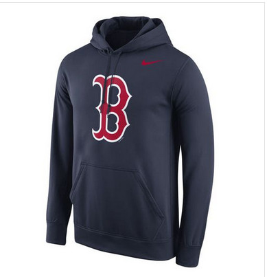Boston Red Sox Nike Logo Performance Pullover Navy MLB Hoodie Boston Red Sox Nike Logo Performance Pullover Navy MLB Hoodie