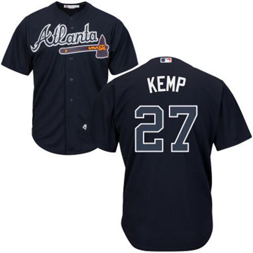 Braves #27 Matt Kemp Navy Blue Cool Base Stitched Youth MLB Jersey Braves #27 Matt Kemp Navy Blue Cool Base Stitched Youth MLB Jersey