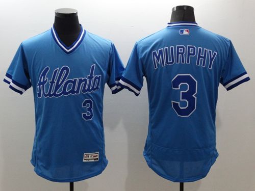 Braves #3 Dale Murphy Light Blue Flexbase Authentic Collection Cooperstown Stitched MLB Jersey Braves #3 Dale Murphy Light Blue Flexbase Authentic Collection Cooperstown Stitched MLB Jersey