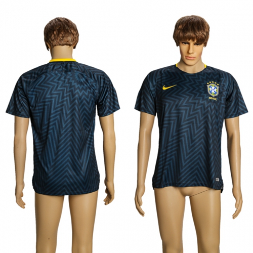 Brazil Blank Training Soccer Country Jersey Brazil Blank Training Soccer Country Jersey