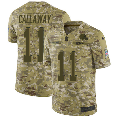 Browns #11 Antonio Callaway Camo Youth Stitched Football Limited 2018 Salute to Service Jersey Browns #11 Antonio Callaway Camo Youth Stitched Football Limited 2018 Salute to Service Jersey