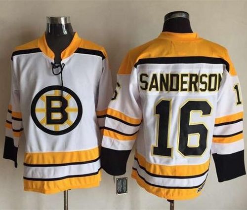 Bruins #16 Derek Sanderson White CCM Throwback Stitched NHL Jersey Bruins #16 Derek Sanderson White CCM Throwback Stitched NHL Jersey
