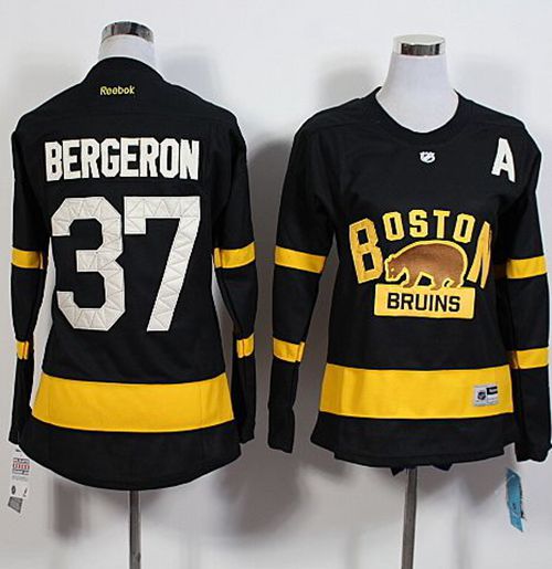 Bruins #37 Patrice Bergeron Black 2016 Winter Classic Women's Stitched NHL Jersey Bruins #37 Patrice Bergeron Black 2016 Winter Classic Women's Stitched NHL Jersey
