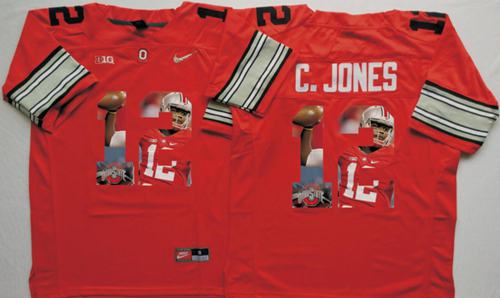 Buckeyes #12 Cardale Jones Red Player Fashion Stitched NCAA Jersey Buckeyes #12 Cardale Jones Red Player Fashion Stitched NCAA Jersey