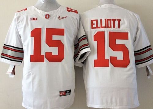 Buckeyes #15 Ezekiel Elliott White Stitched Youth NCAA Jersey Buckeyes #15 Ezekiel Elliott White Stitched Youth NCAA Jersey