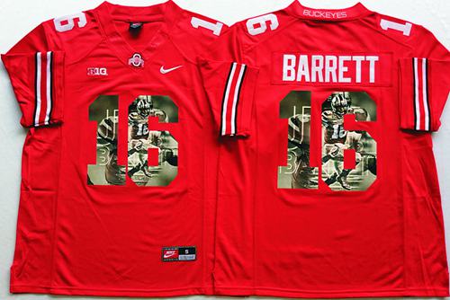 Buckeyes #16 J. T. Barrett Red Player Fashion Stitched NCAA Jersey Buckeyes #16 J. T. Barrett Red Player Fashion Stitched NCAA Jersey