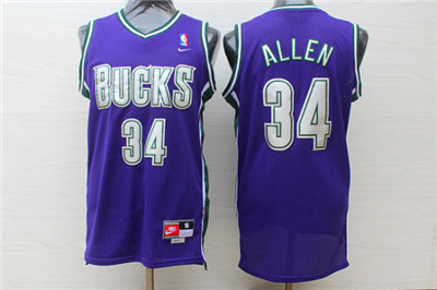 Bucks #34 Ray Allen Purple Nike Jersey Bucks #34 Ray Allen Purple Nike Jersey