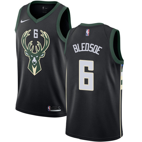 Bucks #6 Eric Bledsoe Black Women's Basketball Swingman Statement Edition Jersey