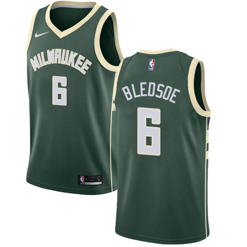 Bucks #6 Eric Bledsoe Green Youth Basketball Swingman Icon Edition Jersey