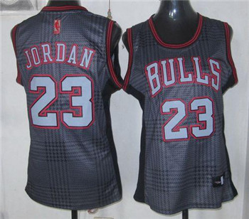 Bulls #23 Michael Jordan Black Rhythm Fashion Women's Stitched NBA Jersey Bulls #23 Michael Jordan Black Rhythm Fashion Women's Stitched NBA Jersey