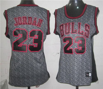 Bulls #23 Michael Jordan Grey Static Fashion Women's Stitched NBA Jersey Bulls #23 Michael Jordan Grey Static Fashion Women's Stitched NBA Jersey