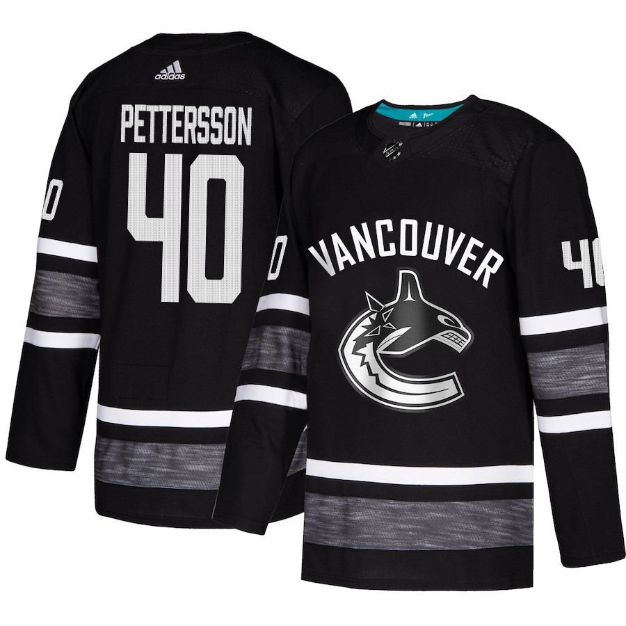 Canucks #40 Elias Pettersson Black Authentic 2019 All-Star Youth Stitched Hockey Jersey