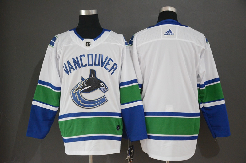 Canucks Blank White Adidas Jersey Canucks Blank White Adidas Jersey