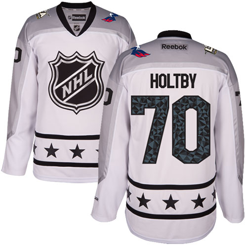 Capitals #70 Braden Holtby White 2017 All-Star Metropolitan Division Women's Stitched NHL Jersey