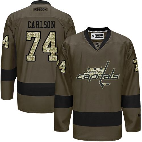 Capitals #74 John Carlson Green Salute to Service Stitched NHL Jersey Capitals #74 John Carlson Green Salute to Service Stitched NHL Jersey