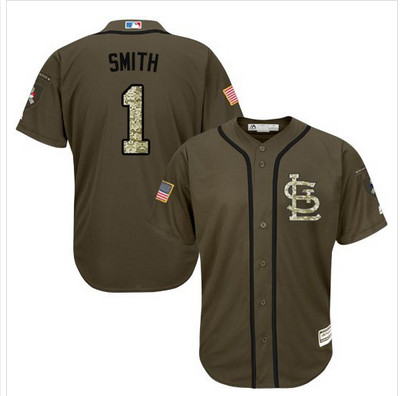 Cardinals #1 Ozzie Smith Green Salute to Service Stitched MLB Jersey Cardinals #1 Ozzie Smith Green Salute to Service Stitched MLB Jersey