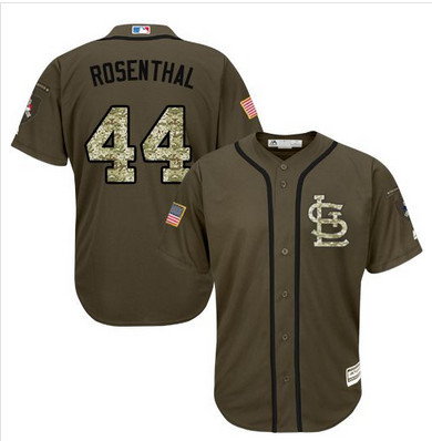 Cardinals #44 Trevor Rosenthal Green Salute to Service Stitched MLB Jersey Cardinals #44 Trevor Rosenthal Green Salute to Service Stitched MLB Jersey