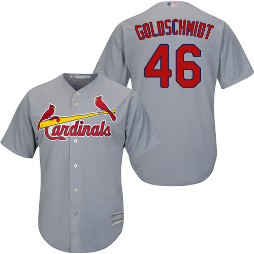 Cardinals #46 Paul Goldschmidt Grey Cool Base Stitched Youth Baseball Jersey Cardinals #46 Paul Goldschmidt Grey Cool Base Stitched Youth Baseball Jersey