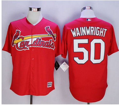 Cardinals #50 Adam Wainwright New Red Cool Base Stitched MLB Jersey Cardinals #50 Adam Wainwright New Red Cool Base Stitched MLB Jersey