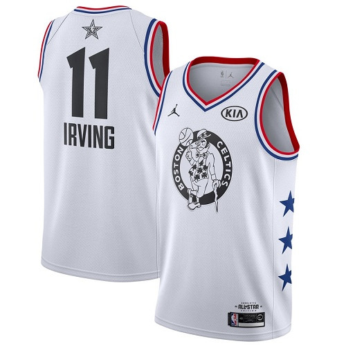 Celtics #11 Kyrie Irving White Women's Basketball Jordan Swingman 2019 All-Star Game Jersey Celtics #11 Kyrie Irving White Women's Basketball Jordan Swingman 2019 All-Star Game Jersey
