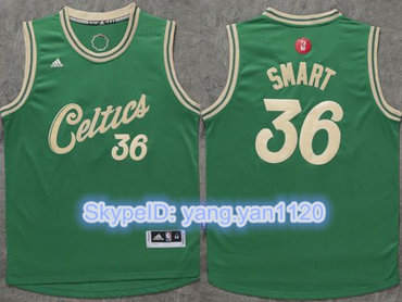 Celtics #36 Marcus Smart Green 2015-2016 Christmas Day Stitched NBA Jersey Celtics #36 Marcus Smart Green 2015-2016 Christmas Day Stitched NBA Jersey