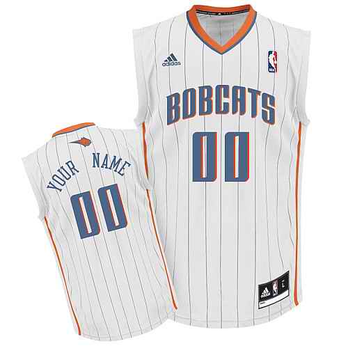 Charlotte Bobcats Youth Custom White Jersey Charlotte Bobcats Youth Custom White Jersey