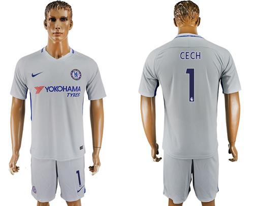 Chelsea #1 Cech Sec Away Soccer Club Jersey Chelsea #1 Cech Sec Away Soccer Club Jersey