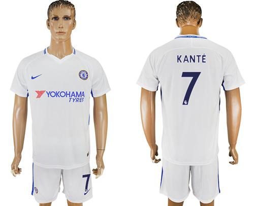 Chelsea #7 Kante Away Soccer Club Jersey Chelsea #7 Kante Away Soccer Club Jersey