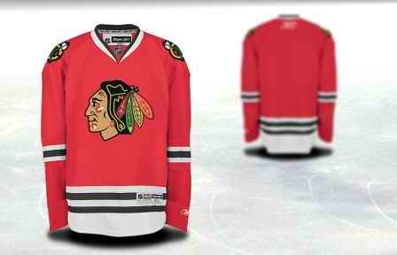 Chicago Blackhawks Men Customized Red Jersey
