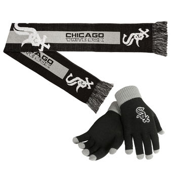 Chicago White Sox Gloves & Scarf Set