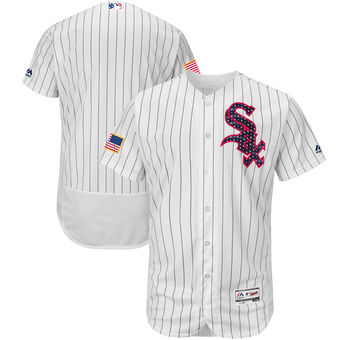 Chicago White Sox Majestic 2017 Stars & Stripes Authentic Collection FlexBase Team Jersey - White