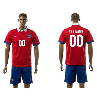 Chile Personalized Home Soccer Country Jersey Chile Personalized Home Soccer Country Jersey