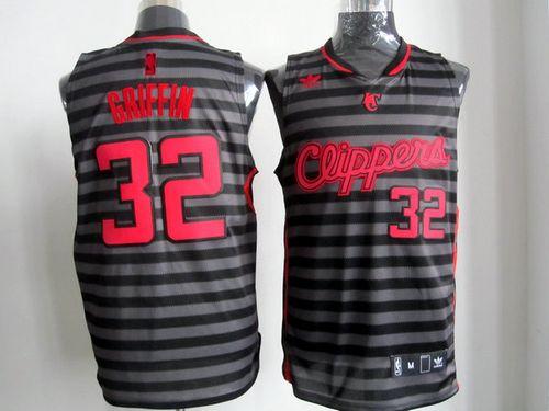 Clippers #32 Blake Griffin BlackGrey Groove Stitched NBA Jersey Clippers #32 Blake Griffin BlackGrey Groove Stitched NBA Jersey