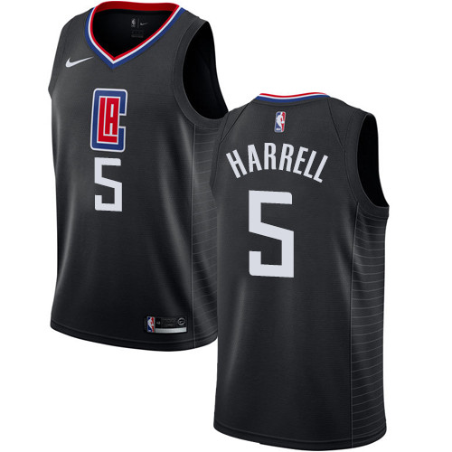 Clippers #5 Montrezl Harrell Black Youth Basketball Swingman Statement Edition Jersey