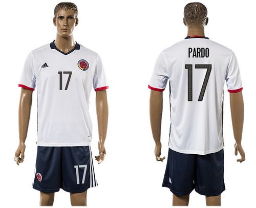 Colombia #21 Cardona Away Soccer Country Jersey Colombia #21 Cardona Away Soccer Country Jersey